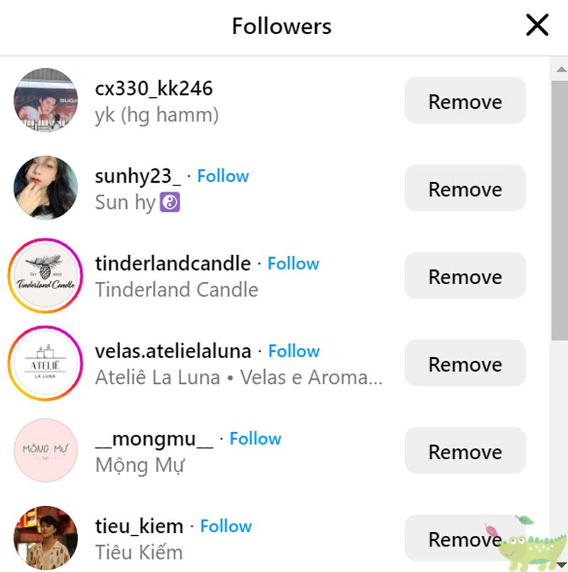 Xem người unfollow trên Instagram - Chọn người theo dõi trên Instagram của bạn