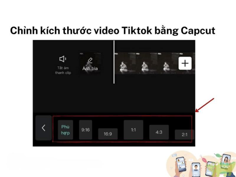 Chỉnh sửa kích thước video Tiktok bằng ứng dụng Capcut