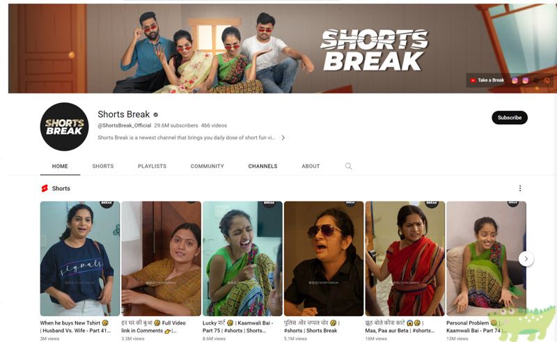 Top kênh Youtube tăng Sub nhanh nhất thế giới - Shorts Break 