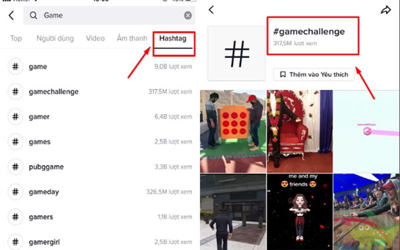 Cách để video TikTok lên xu hướng - sử dụng Hashtag trend